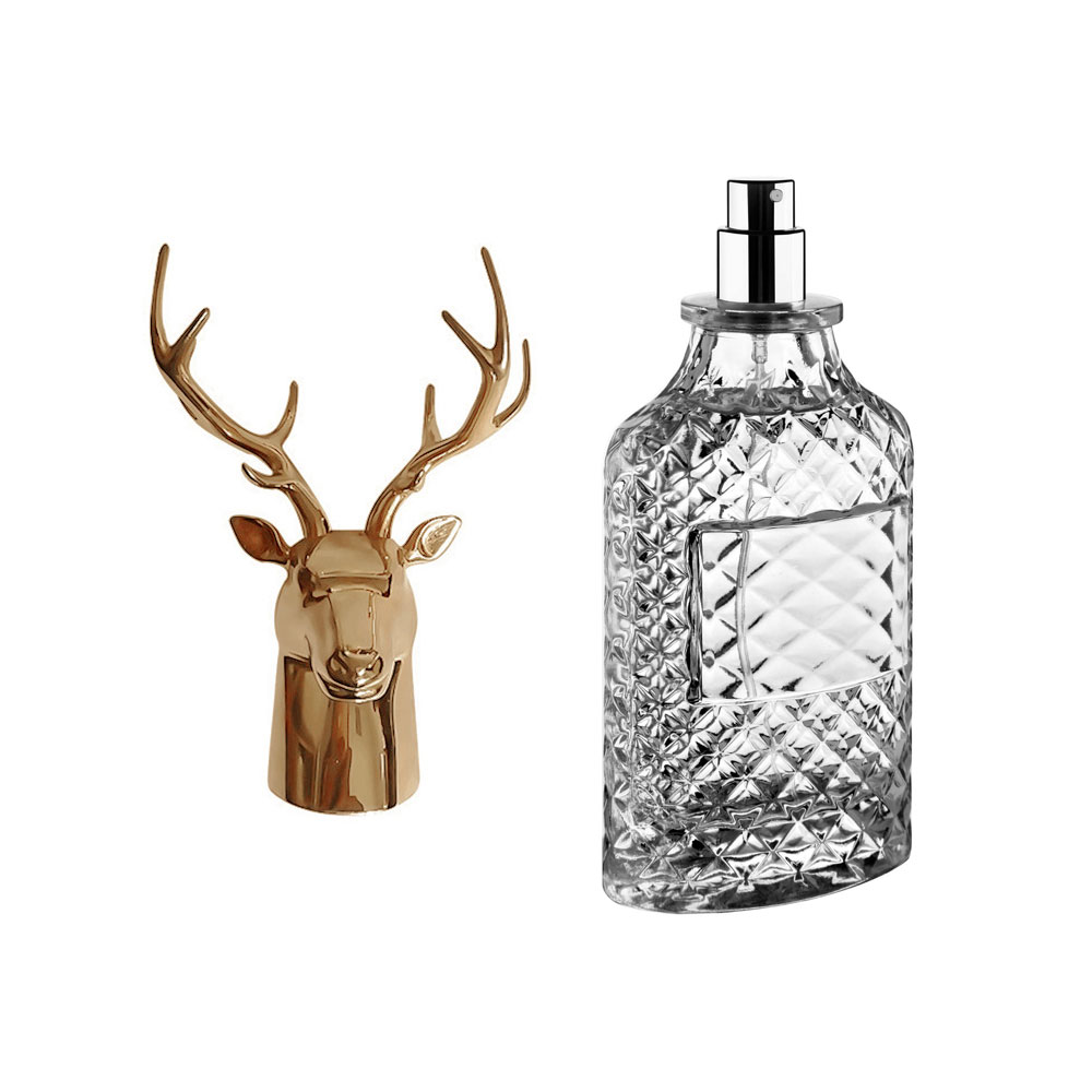 custom logo crystal 100ml perfume bottle