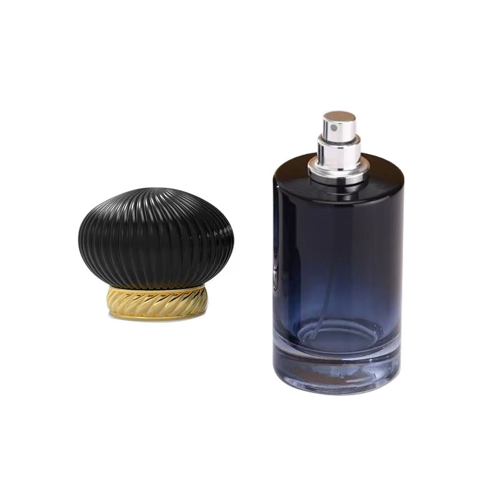Square clear perfume bottle for fragrance packaging