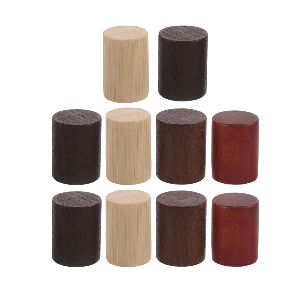 custom logo wooden perfume bottle caps